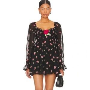 NWT For Love and Lemons Wren Mini Dress Small